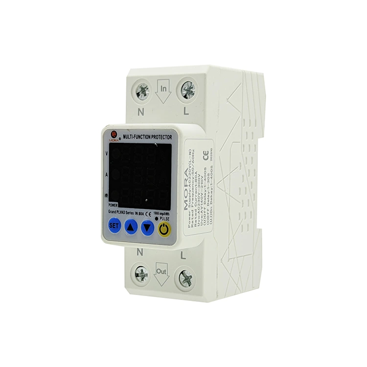 Display triplo tipo M con protezione di tensione a riconnessione automatica 2P